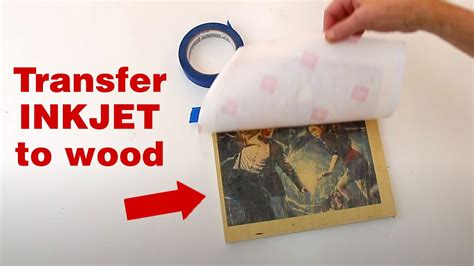 Transfer paper for magic inkjet prints